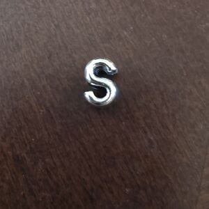 Authentic Pandora Silver Letter S Charm